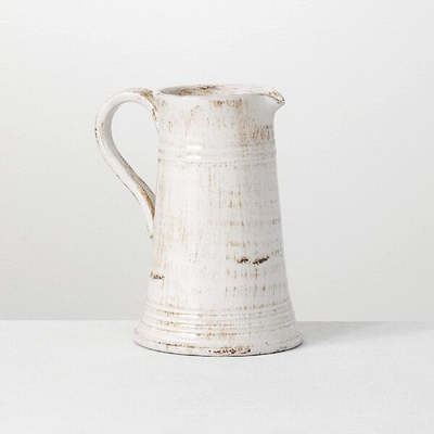 Marotta Grey White 10'' Indoor / Outdoor Ceramic Table Vase